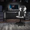 Flash Furniture X10 High-Back LeatherSoft Racing Style Gaming Chair with Flip-Up Arms, Ergonomic Padded Swivel Computer Chair, Red/Black(White)