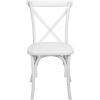 Flash Furniture X-Back Chair, 2-pack, Resin, Black(White)