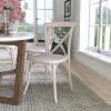 Flash Furniture X-Back Chair, 2-pack, Resin, Black(White)