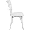 Flash Furniture X-Back Chair, 2-pack, Resin, Black(White)