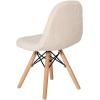 Flash Furniture Zula Kid’s Modern Padded Faux Faux Shearling Accent Chair – Padded Off-White Faux Shearling Upholstery – Beechwood Legs