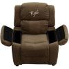 Flash EMB Brown MIC Kids Recliner