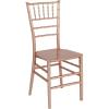 Flash Furniture 2 Pack HERCULES Series Gold Resin Stacking Chiavari Chair(Rose Gold)