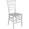 Flash Furniture 2 Pack HERCULES Series Gold Resin Stacking Chiavari Chair(Silver)