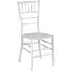 Flash Furniture 2 Pack HERCULES Series Gold Resin Stacking Chiavari Chair(White)