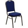 Navy Blue Patterned Fabric/Gold Vein Frame