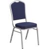 Navy Fabric/Silver Frame