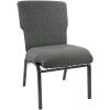 Charcoal Gray Fabric/Silver Vein Frame
