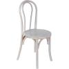 Flash Furniture Betsy Commercial Solid Wood Dining Chair, Thonet Style, Stackable Design, Mortise and Tenon, 350 lbs. Static Weight Capacity, Black(White Wash)