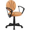 Flash Furniture Brandon Basketball Swivel Task Office Chair(Black and Orange)