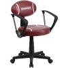 Flash Furniture Brandon Basketball Swivel Task Office Chair(Brown)