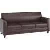 Flash Furniture HERCULES Diplomat Series Black LeatherSoft Sofa(Brown)