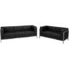 Flash Furniture HERCULES Imagination Series Black LeatherSoft Sofa & Loveseat Set