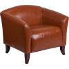 Flash Furniture HERCULES Imperial Series Brown LeatherSoft Chair(Cognac)