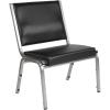 Flash Furniture HERCULES Series 1000 lb. Rated Black Antimicrobial Vinyl Bariatric Medical Reception Chair(Black Vinyl)