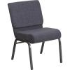 Dark Gray Fabric/Silver Vein Frame
