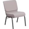 Gray Dot Fabric/Silver Vein Frame