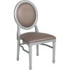 Taupe Vinyl/Silver Frame