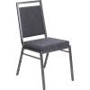 Dark Gray Fabric/Silver Vein Frame