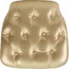Flash Furniture Hard Silver Tufted Vinyl Chiavari Chair Cushion(Gold)