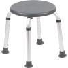 Flash Furniture Hercules Series Aluminum Bath and Shower Chair with Adjustable Height, Anti-Slip Medical Chair, 300 lb. Static Weight Capacity, Gray(Gray)