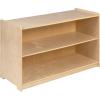 Flash Furniture Hercules Wooden 5-Section School Coat Locker with Bench, Cubbies, and Storage Hooks, Preschool Cubby Organizer, 48″H x 48″L, Natural(24″H x 36″L – 2 Shelves)