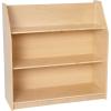 Flash Furniture Hercules Wooden 5-Section School Coat Locker with Bench, Cubbies, and Storage Hooks, Preschool Cubby Organizer, 48″H x 48″L, Natural(31.5″H – 3 Shelves)
