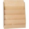 Flash Furniture Hercules Wooden 5-Section School Coat Locker with Bench, Cubbies, and Storage Hooks, Preschool Cubby Organizer, 48″H x 48″L, Natural(31″H – 4 Shelves)