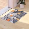 Flash Furniture Jubilee Collection Abstract Area Rug – Colorfast Blue Olefin Rug – 8′ x 10′ Area Rug – Jute Backing – Living Room, Bedroom, & Family Room(Orange)