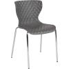 Flash Furniture Lowell Contemporary Design Citrus Green Plastic Stack Chair(Grey)