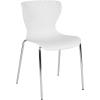 Flash Furniture Lowell Contemporary Design Citrus Green Plastic Stack Chair(White)