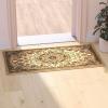 Flash Furniture Mersin Collection Persian Style Area Rug – Olefin Burgundy Non-Shedding Fibers – 3′ x 15′ – Jute Backing – for Hallway, Entryway, Bedroom, Living Room(Ivory)