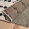 Flash Furniture Minnie Slide-Stop® Multi-Surface Reversible Non-Slip Cushion Rug Pad, 1/4″ Thick, Floor Protection, for 8’x10′ Area Rug, Gray(4’1″ x 6′ (Rectangular))