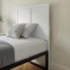 Flash Furniture Oliver King Size Wooden Headboard Only, Four Panel Headboard in White(White)