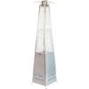Flash Furniture Outdoor Patio Heater with Wheels – Silver – 42,000 BTU – 7.5 Feet Tall – Stainless Steel – For Residential and Commercial Use(Silver)