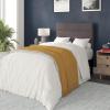 Flash Furniture Paxton Upholstered Headboard – Channel Stitched Gray Fabric Upholstery – King – Adjustable Height from 44.5″ to 57.25″ From Floor(Gray)