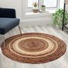 Flash Furniture Prima Natural Fiber Jute Area Rug 8′ x 10′ – Braided Indoor Jute Rug – Natural Area Rugs(Jute)