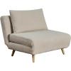 Flash Furniture Shaw Tri-Fold Convertible Sleeper Chair with Pillow, 3-in-1 Multifunctional Adjustable Sleeper, Channel Stitching, Hideaway Legs, Cream Boucle(Cream)