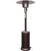 Flash Furniture Sol Patio Outdoor Heating-Bronze Stainless Steel 40,000 BTU Propane Heater with Wheels for Commercial & Residential Use-7.5 Feet Tall(Bronze)