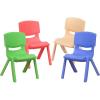 Flash Furniture Whitney 2 Pack Green Plastic Stackable School Chair with 10.5” Seat Height(Assorted)