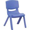 Flash Furniture Whitney 2 Pack Green Plastic Stackable School Chair with 10.5” Seat Height(Blue)