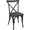 Flash Furniture X-Back Chair, 2-pack, Resin, Black(Black)
