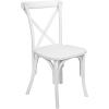 Flash Furniture X-Back Chair, 2-pack, Resin, Black(White)