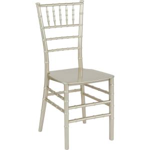 Flash Furniture 2 Pack HERCULES Series Gold Resin Stacking Chiavari Chair(Champagne)