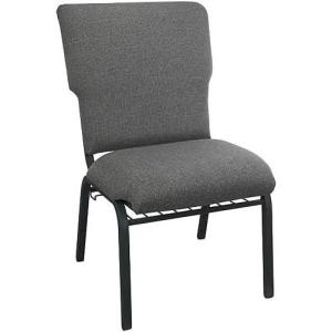 Flash Furniture Advantage Mixed Tan Discount Church Chair – 21 in. Wide(Fossil Fabric/Black Frame)