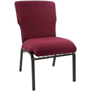 Flash Furniture Advantage Mixed Tan Discount Church Chair – 21 in. Wide(Maroon Fabric/Gold Vein Frame)