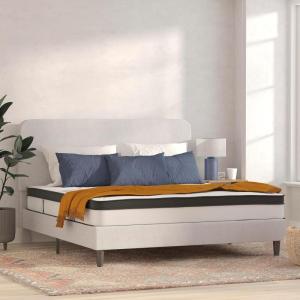 Flash Furniture Capri Comfortable Sleep 12″ Hybrid Pocket Spring and Foam Mattress, Foam Pocket Spring Hybrid Mattress for Pressure Relief, Queen(King)