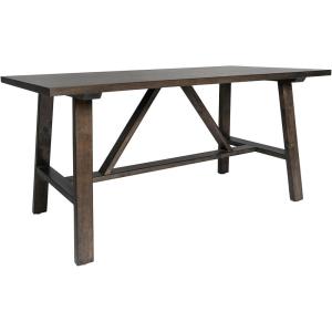 Flash Furniture Eli Farmhouse Trestle Coffee Table, Rustic Solid Wood Coffee Table, X-Frame Design, Living Room, Bedroom, Home Office, 19.75″ H, Walnut(Dark Gray)