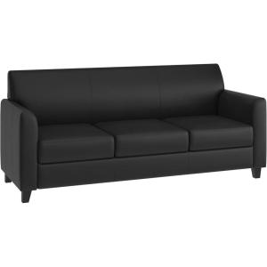Flash Furniture HERCULES Diplomat Series Black LeatherSoft Sofa(Black)