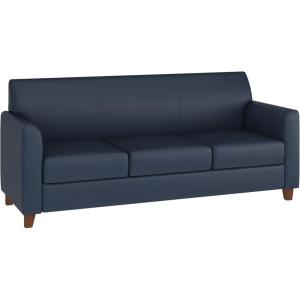 Flash Furniture HERCULES Diplomat Series Black LeatherSoft Sofa(Navy)